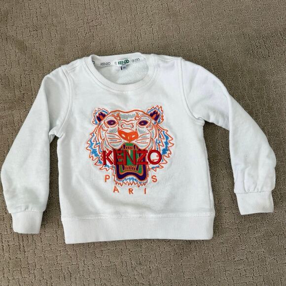 KENZO Logo Embroidered Sweatshirt 110 US 5 - Picture 1 of 7